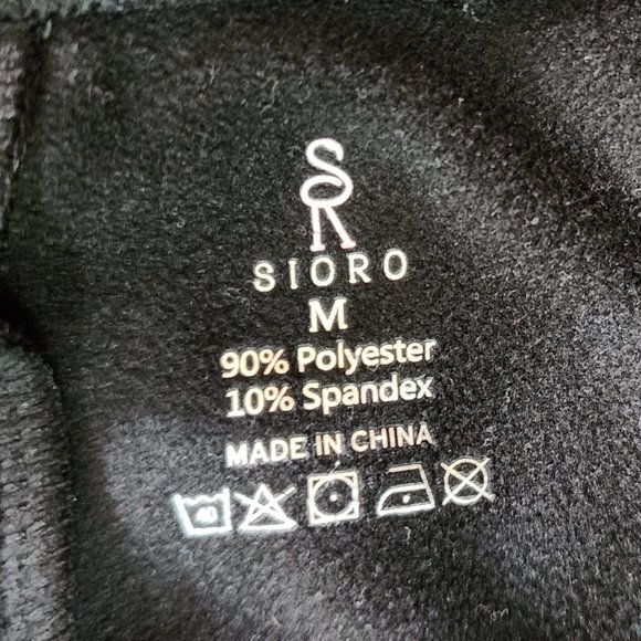 Sioro Polyester/Spandex Black Pajama/Underwear Pants Size Medium - Picture 2 of 13